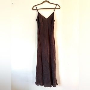 Organic by John Patrick bias-cut long slip dress - M